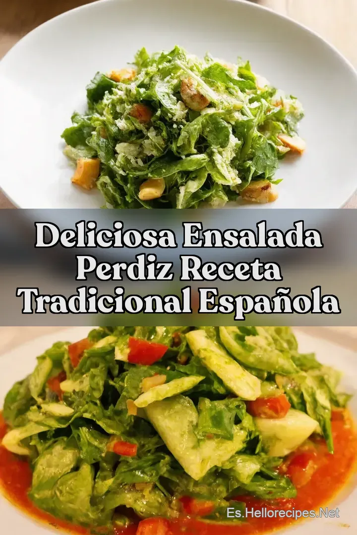 Deliciosa Ensalada Perdiz Receta Tradicional Espa&ntilde;ola