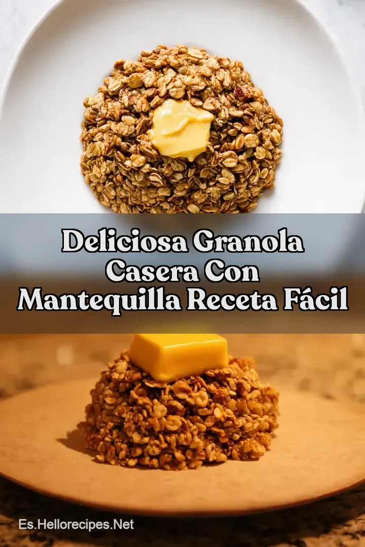 Deliciosa Granola Casera Con Mantequilla Receta F&aacute;cil