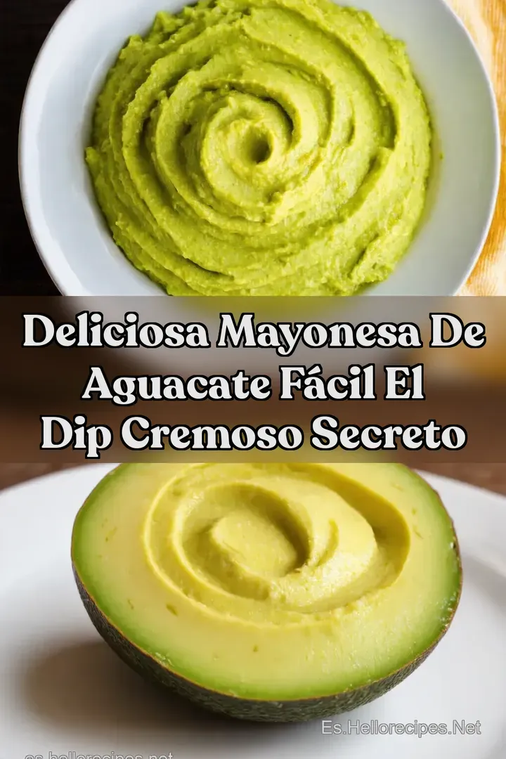 Deliciosa Mayonesa de Aguacate F&aacute;cil El Dip Cremoso Secreto