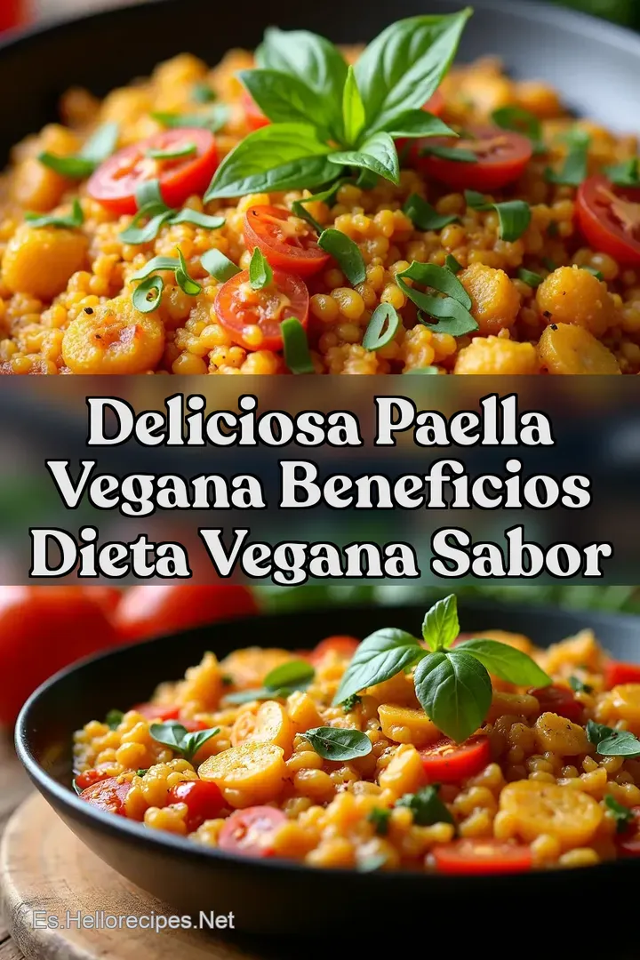 Deliciosa Paella Vegana Beneficios Dieta Vegana Sabor