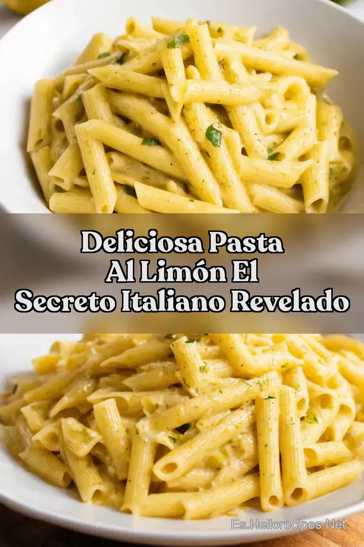 Deliciosa Pasta al Lim&oacute;n El Secreto Italiano revelado