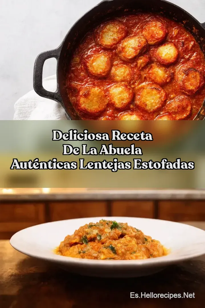 Deliciosa Receta de la Abuela Aut&eacute;nticas Lentejas Estofadas