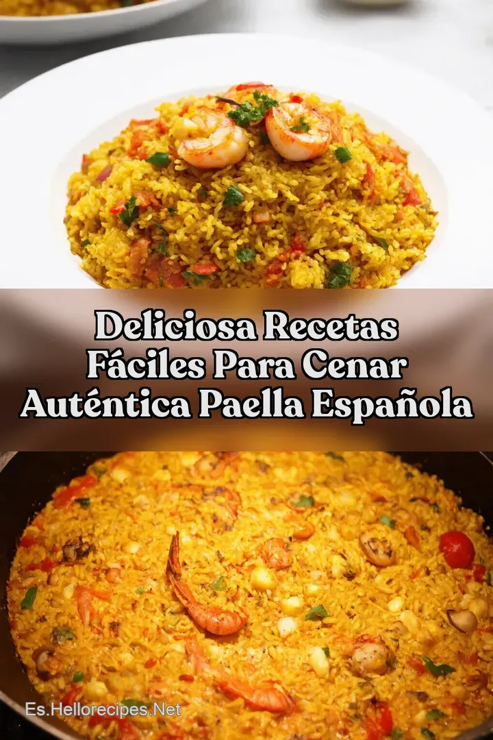 Deliciosa Recetas F&aacute;ciles Para Cenar Aut&eacute;ntica Paella Espa&ntilde;ola