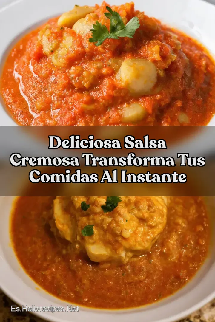 Deliciosa Salsa Cremosa Transforma tus Comidas al Instante