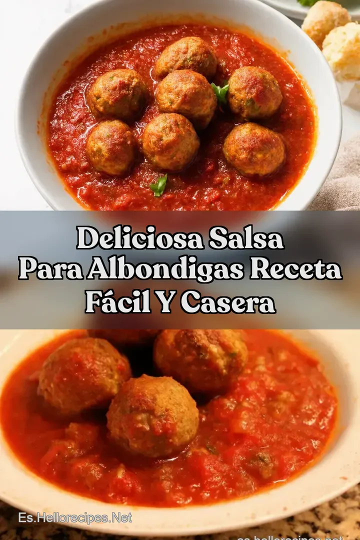 Deliciosa Salsa para Albondigas Receta F&aacute;cil y Casera