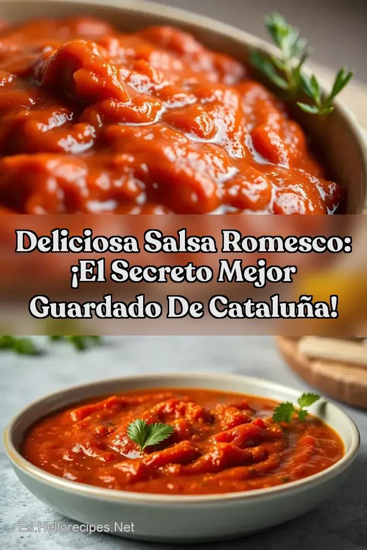 Deliciosa Salsa Romesco: &iexcl;El Secreto Mejor Guardado de Catalu&ntilde;a!