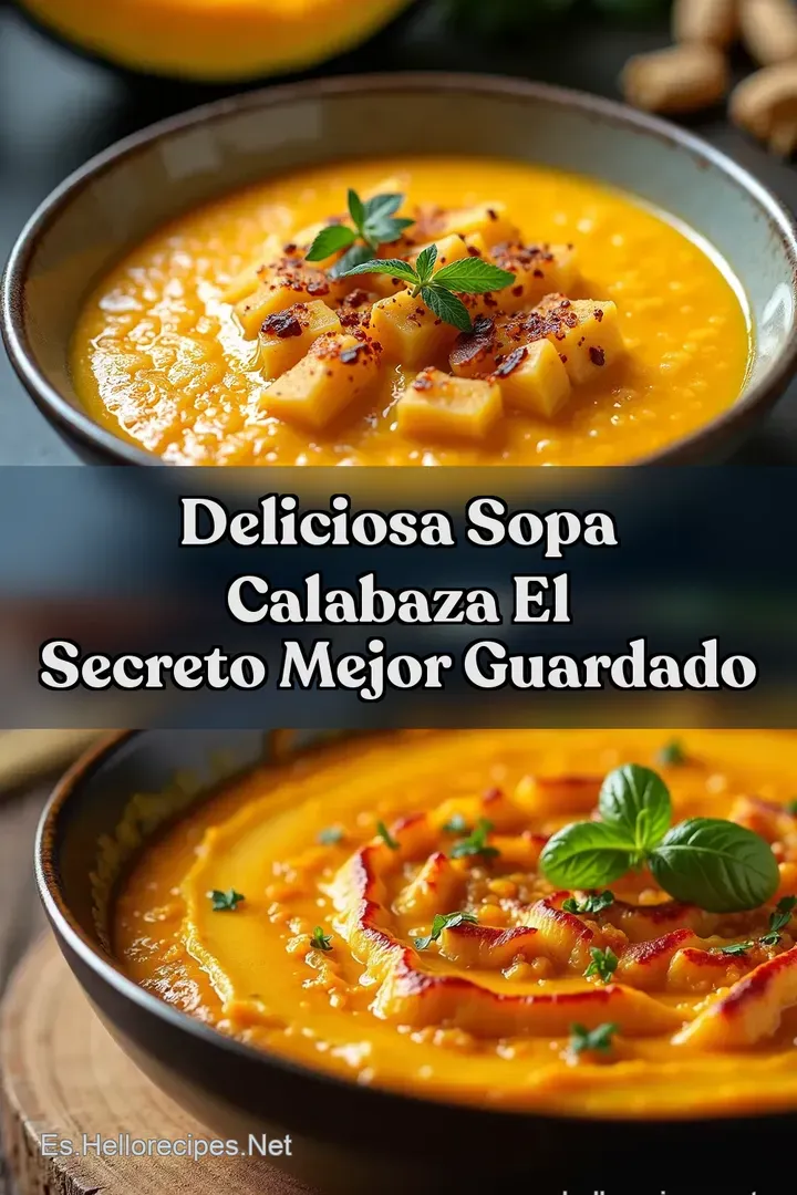 Deliciosa Sopa Calabaza El Secreto Mejor Guardado