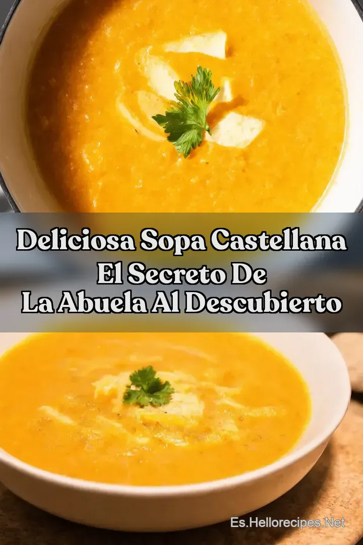 Deliciosa Sopa Castellana El Secreto de la Abuela al Descubierto