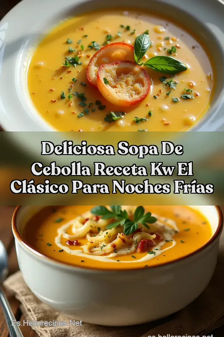 Deliciosa Sopa de Cebolla Receta kw El Cl&aacute;sico para Noches Fr&iacute;as