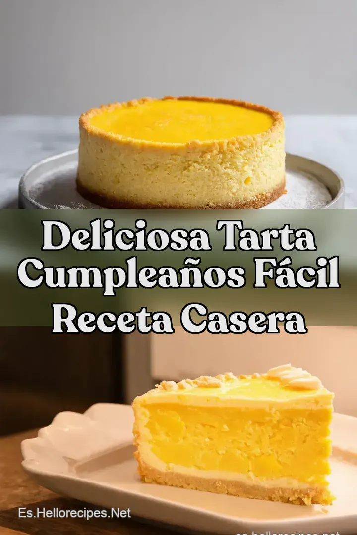Deliciosa Tarta Cumplea&ntilde;os F&aacute;cil Receta Casera
