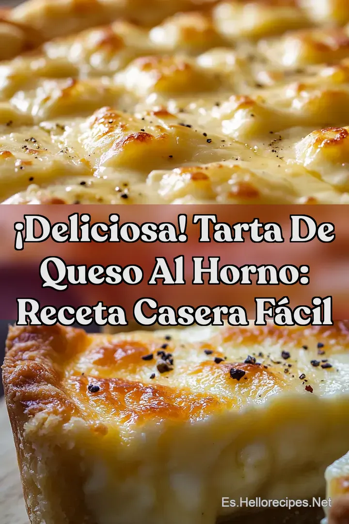 &iexcl;Deliciosa! Tarta de Queso al Horno: Receta Casera F&aacute;cil