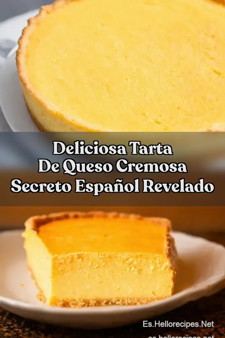Deliciosa Tarta de Queso Cremosa Secreto Espa&ntilde;ol Revelado