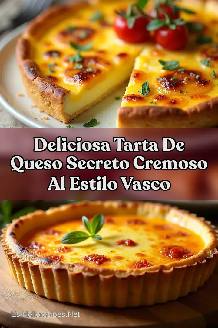 Deliciosa Tarta de Queso Secreto Cremoso al Estilo Vasco