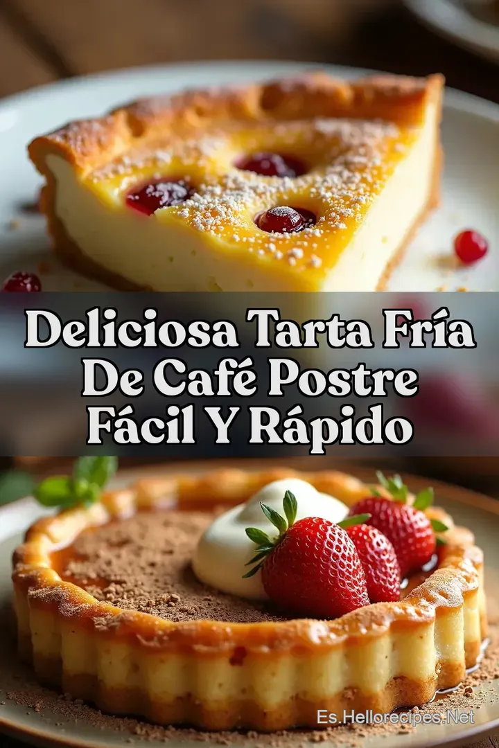 Deliciosa Tarta Fr&iacute;a de Caf&eacute; Postre F&aacute;cil y R&aacute;pido