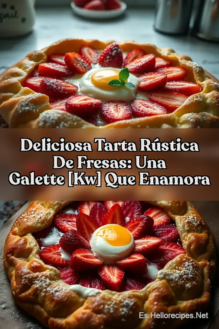 Deliciosa Tarta R&uacute;stica de Fresas: Una Galette [kw] que enamora