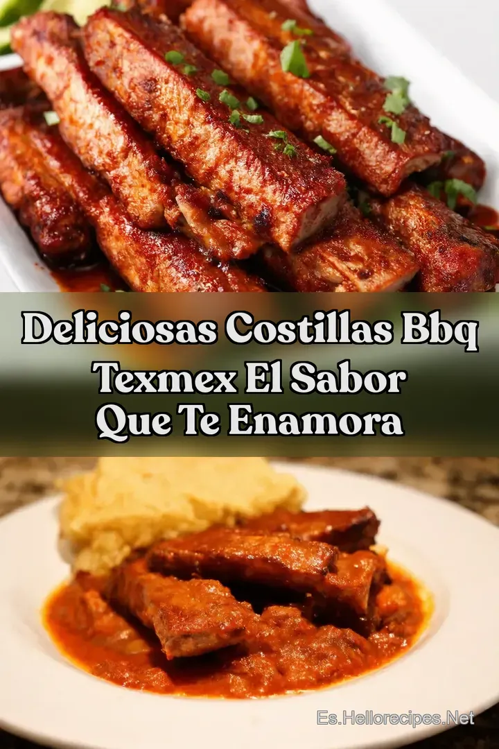 Deliciosas Costillas BBQ TexMex El Sabor Que Te Enamora
