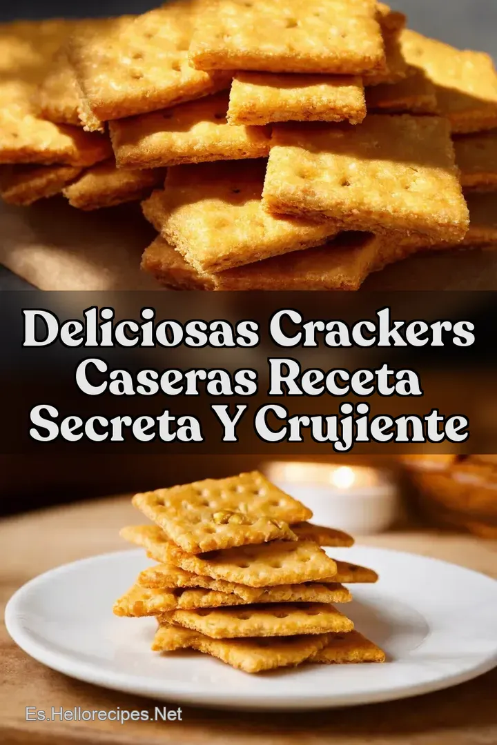 Deliciosas Crackers Caseras Receta Secreta y Crujiente