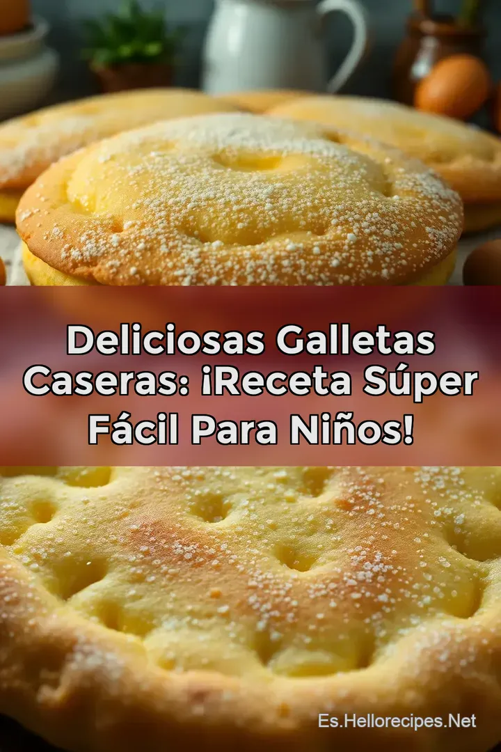 Deliciosas Galletas Caseras: &iexcl;Receta S&uacute;per F&aacute;cil Para Ni&ntilde;os!