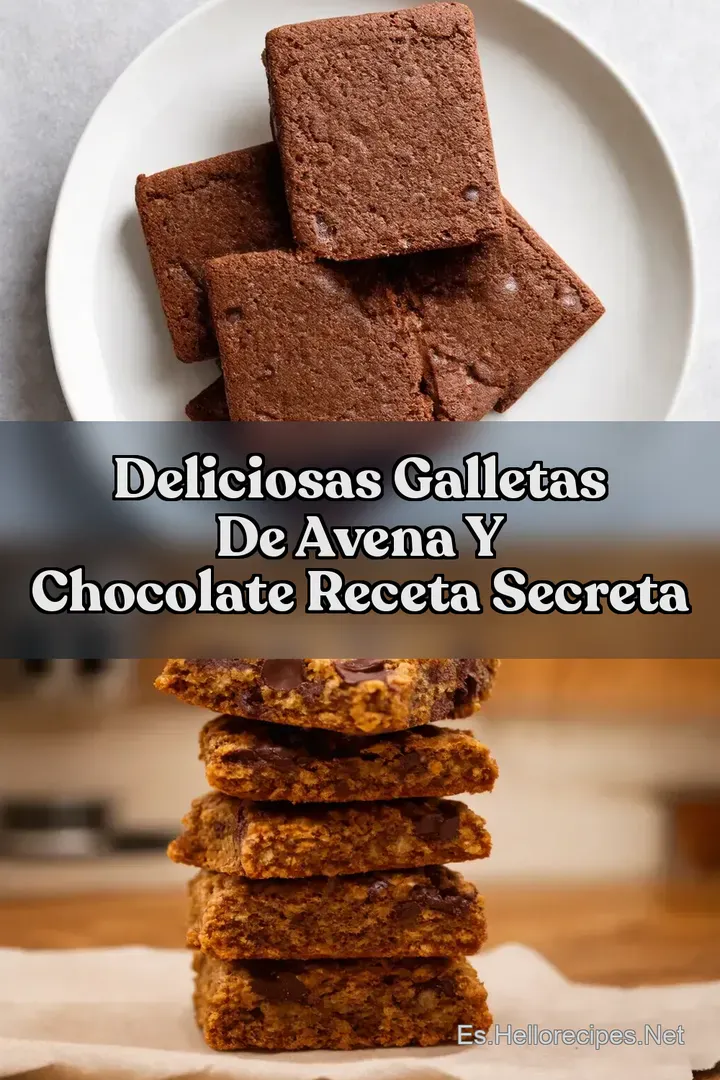Deliciosas Galletas de Avena y Chocolate Receta Secreta