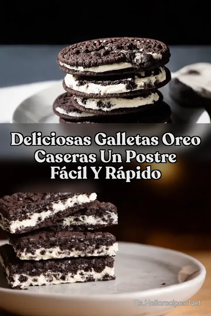 Deliciosas Galletas Oreo Caseras Un Postre F&aacute;cil y R&aacute;pido