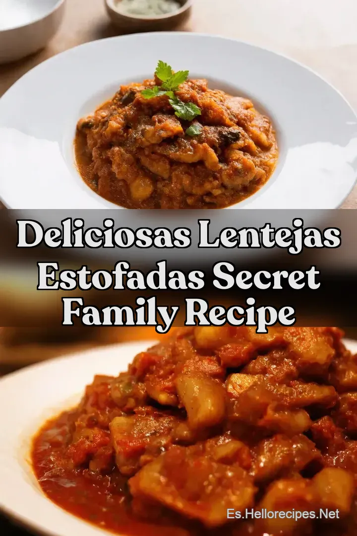 Deliciosas Lentejas Estofadas Secret Family Recipe