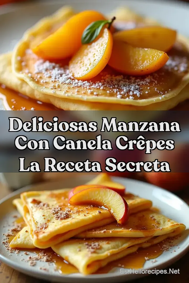 Deliciosas Manzana Con Canela Cr&ecirc;pes La Receta Secreta