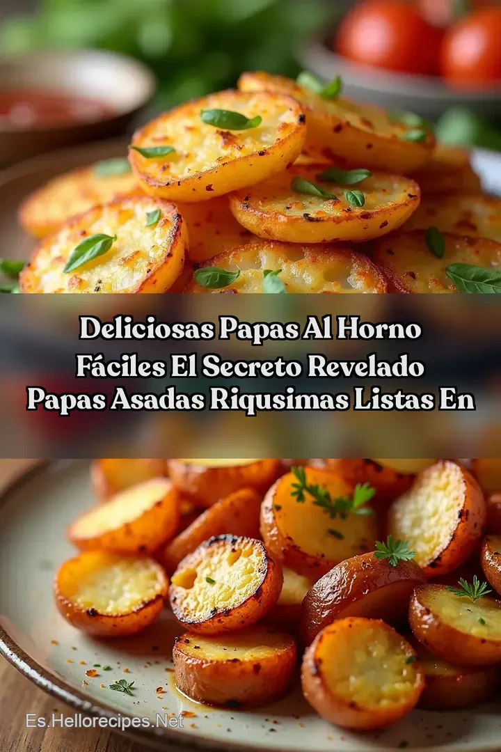 Deliciosas Papas al Horno F&aacute;ciles El Secreto Revelado Papas Asadas Riqusimas Listas en