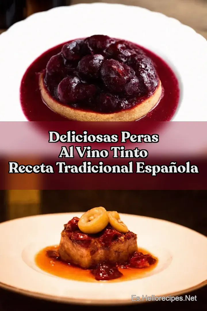 Deliciosas Peras al Vino Tinto Receta Tradicional Espa&ntilde;ola