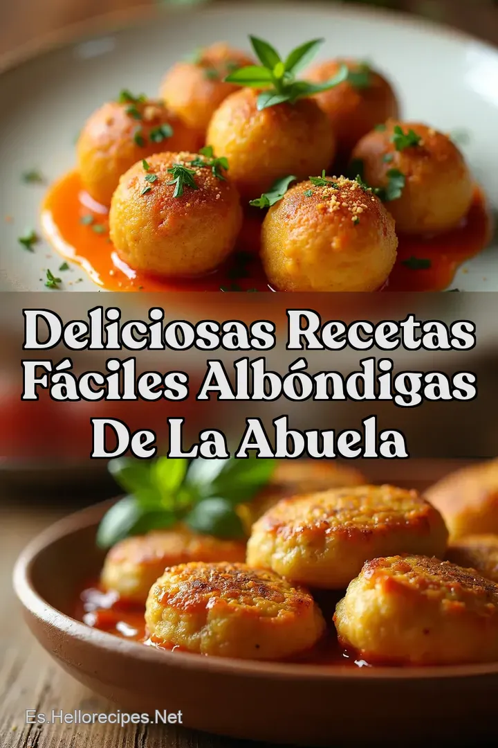 Deliciosas Recetas F&aacute;ciles Alb&oacute;ndigas De La Abuela