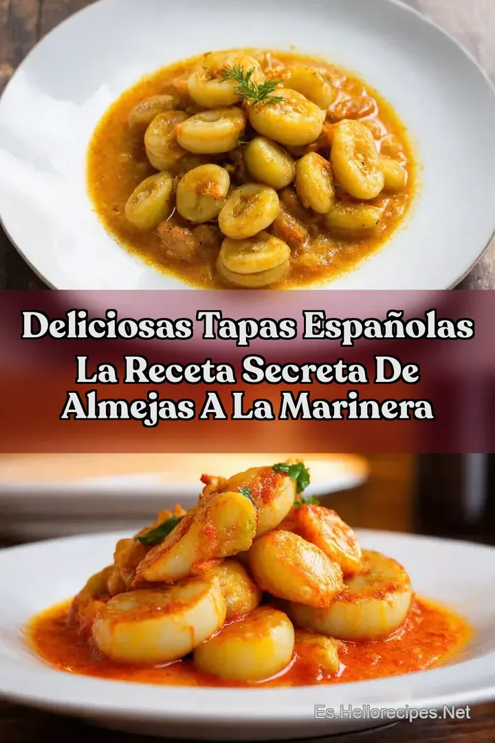 Deliciosas Tapas Espa&ntilde;olas La Receta Secreta de Almejas a la Marinera