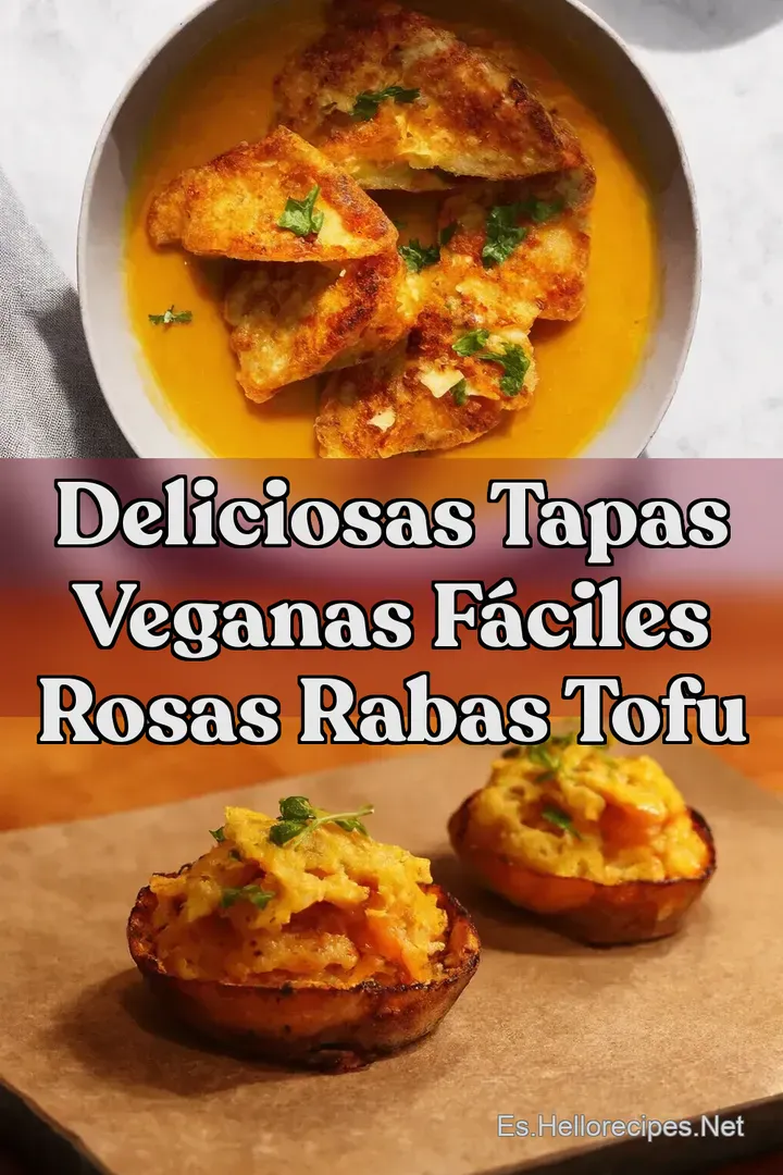 Deliciosas Tapas Veganas F&aacute;ciles Rosas Rabas Tofu