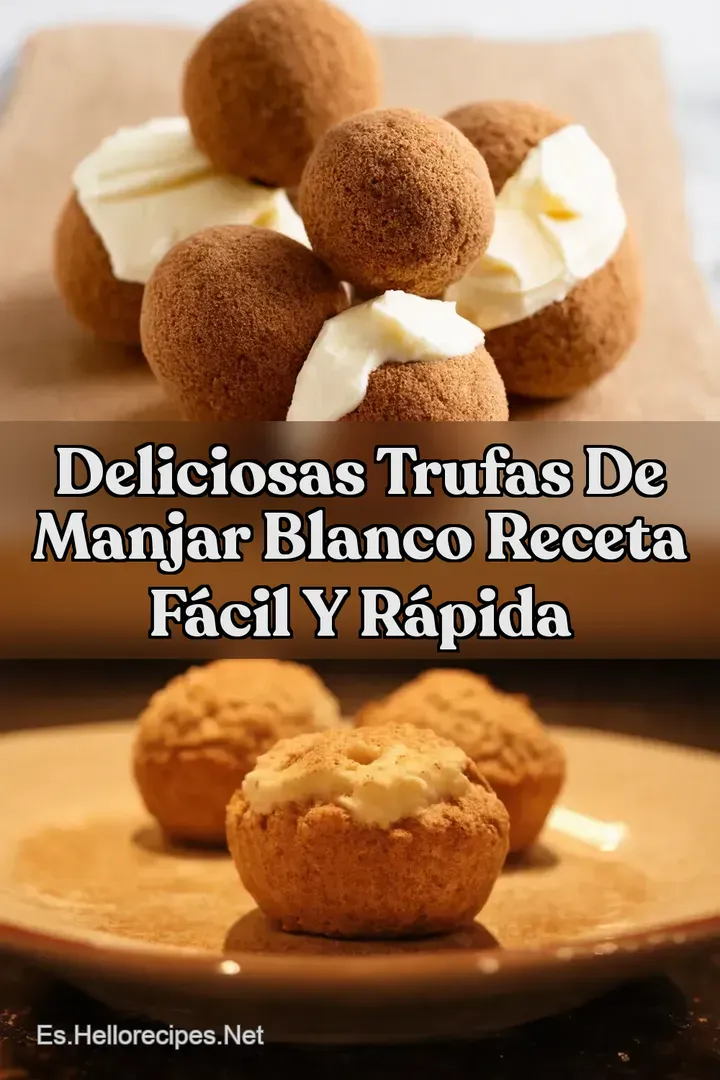 Deliciosas Trufas de Manjar Blanco Receta F&aacute;cil y R&aacute;pida