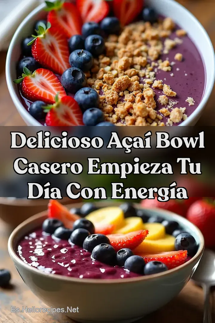 Delicioso A&ccedil;a&iacute; Bowl Casero Empieza Tu D&iacute;a Con Energ&iacute;a