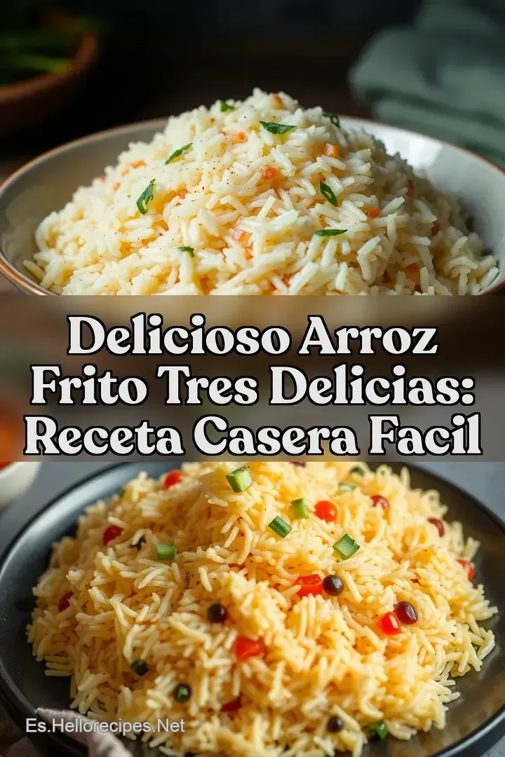 Delicioso Arroz Frito Tres Delicias: Receta Casera Facil