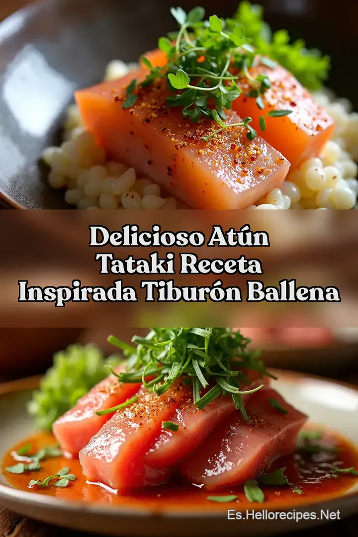 Delicioso At&uacute;n Tataki Receta Inspirada Tibur&oacute;n Ballena