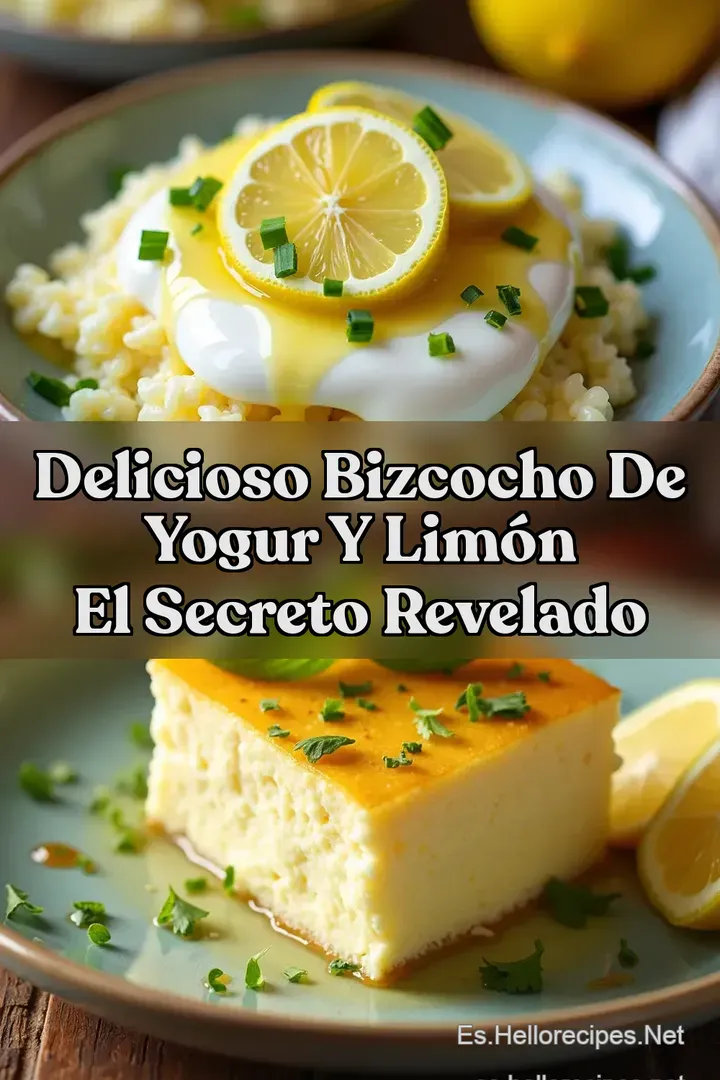 Delicioso Bizcocho de yogur y lim&oacute;n El Secreto Revelado