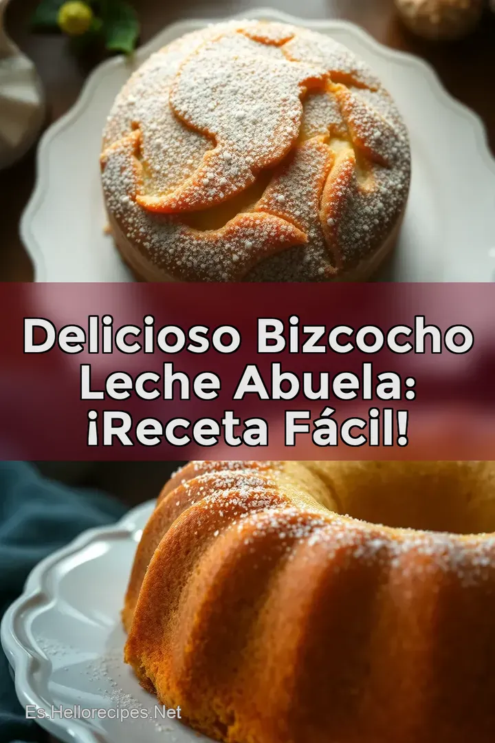 Delicioso Bizcocho Leche Abuela: &iexcl;Receta F&Aacute;CIL!