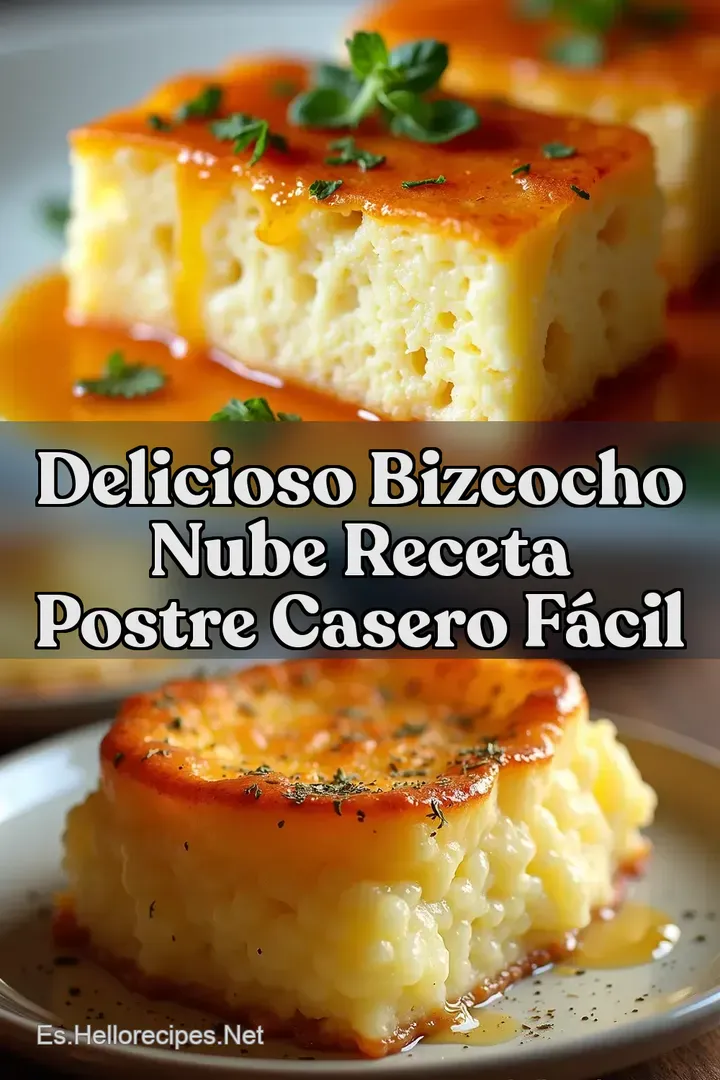 Delicioso Bizcocho Nube Receta Postre Casero F&aacute;cil