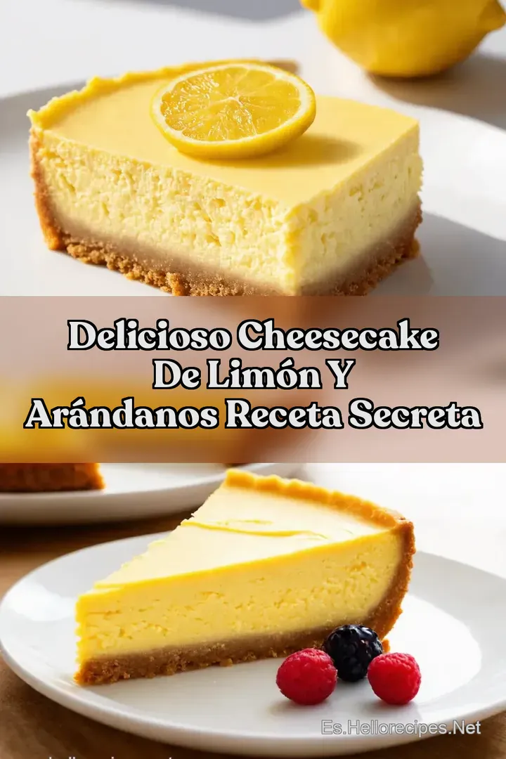 Delicioso Cheesecake de Lim&oacute;n y Ar&aacute;ndanos Receta Secreta