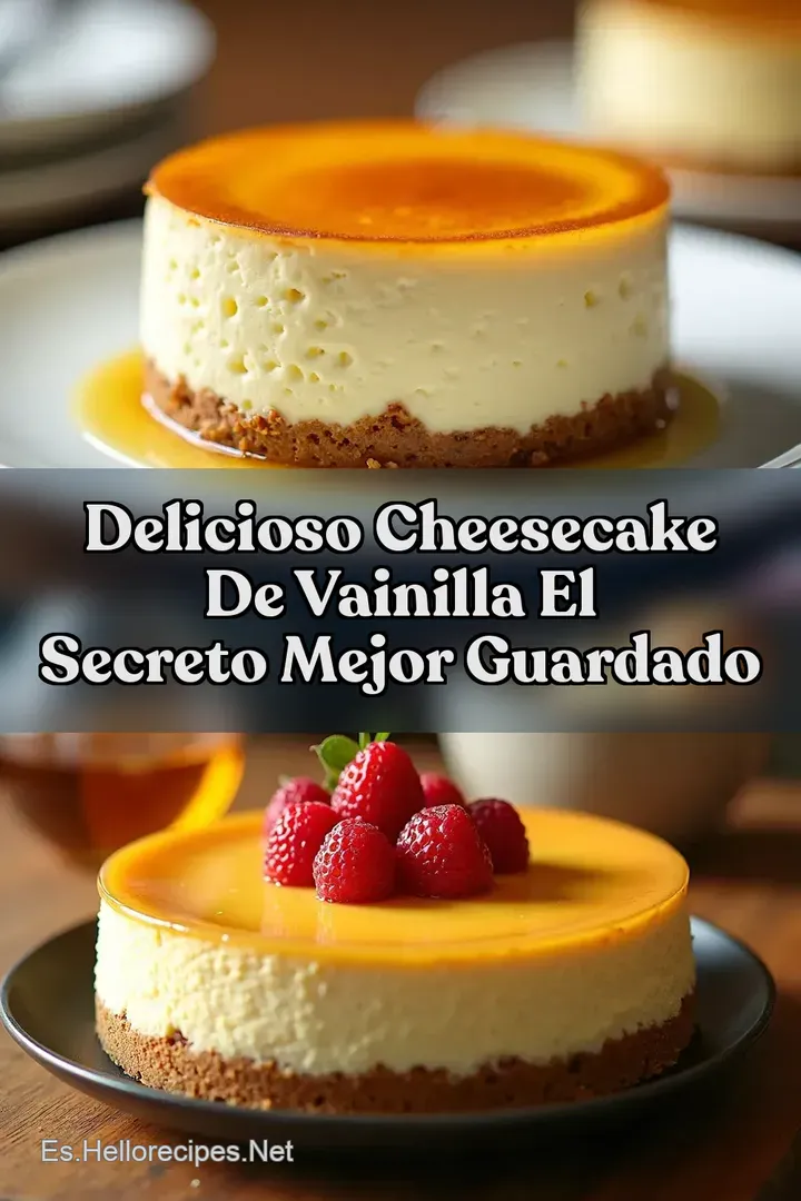 Delicioso Cheesecake de Vainilla El Secreto Mejor Guardado