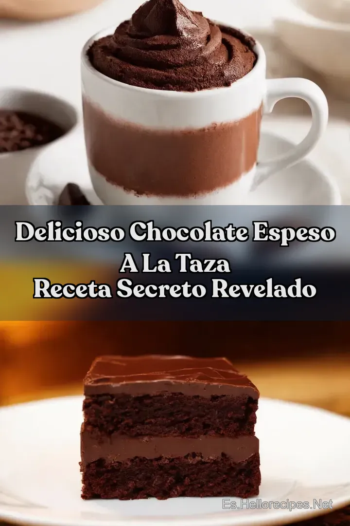 Delicioso Chocolate Espeso a la Taza Receta Secreto Revelado