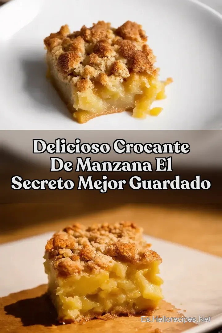 Delicioso Crocante de Manzana El Secreto Mejor Guardado