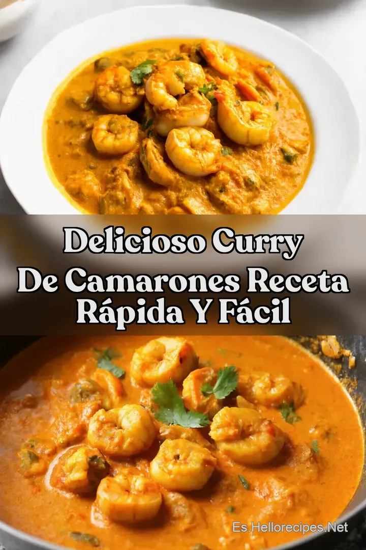 Delicioso Curry de Camarones Receta R&aacute;pida y F&aacute;cil