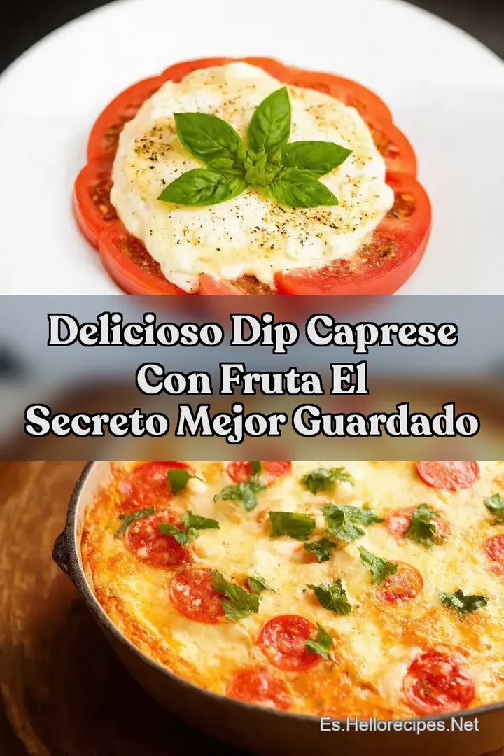 Delicioso Dip Caprese con Fruta El Secreto Mejor Guardado