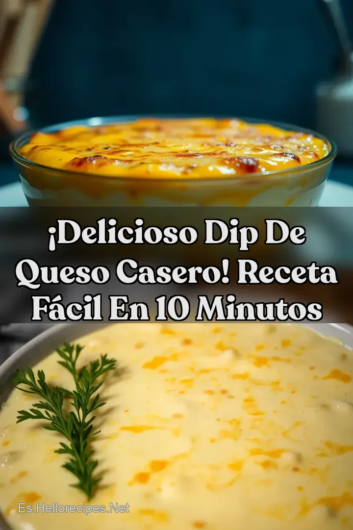 &iexcl;Delicioso Dip de Queso Casero! Receta F&aacute;cil en 10 Minutos