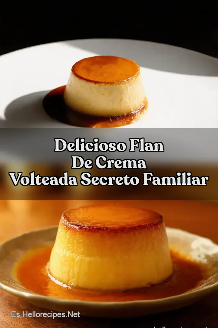 Delicioso Flan de Crema Volteada Secreto Familiar
