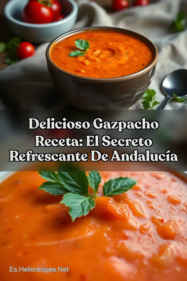 Delicioso Gazpacho Receta: El Secreto Refrescante de Andaluc&iacute;a