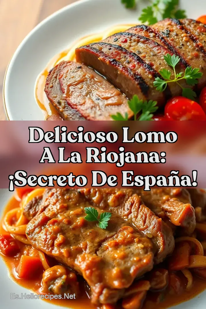 Delicioso Lomo a la Riojana: &iexcl;Secreto de Espa&ntilde;a!