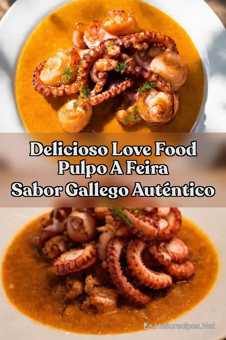 Delicioso Love Food Pulpo a Feira Sabor Gallego Aut&eacute;ntico
