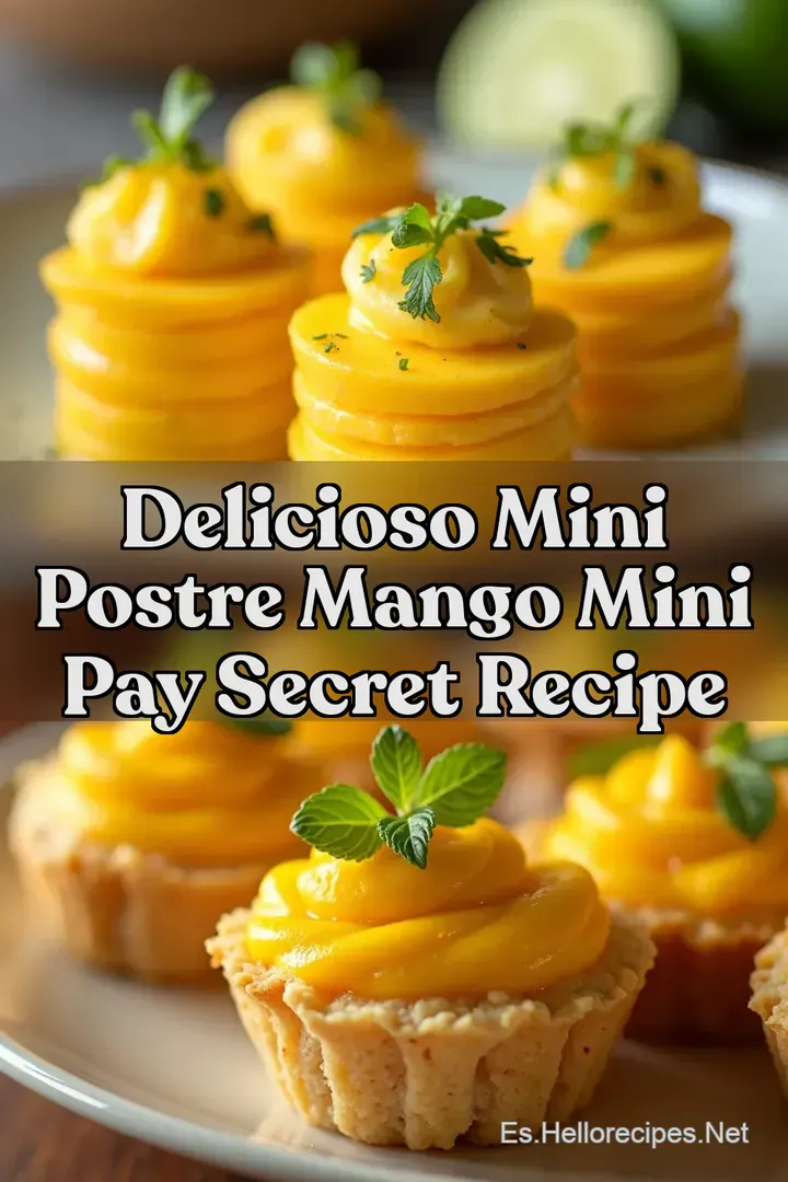 Delicioso Mini Postre Mango Mini Pay Secret Recipe